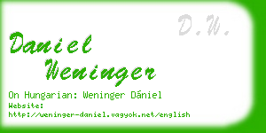 daniel weninger business card
